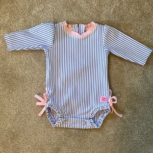 RuffleButts Baby Girl Swimsuit (Size 0-3 months)